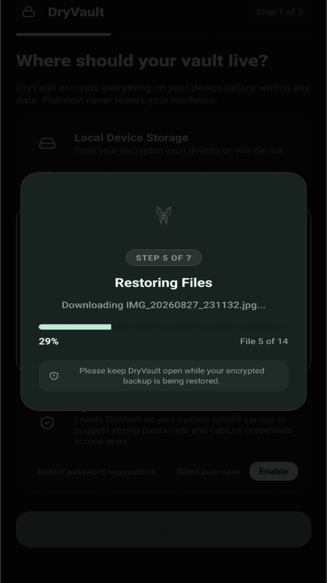 Encrypted File Restoration